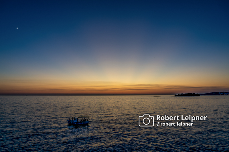 Blick auf die Adria von Rovinj aus
