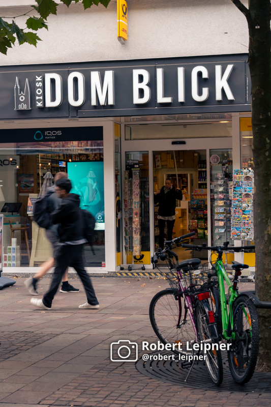 Innenstadt Paderborn am Kiosk Dom-Blick