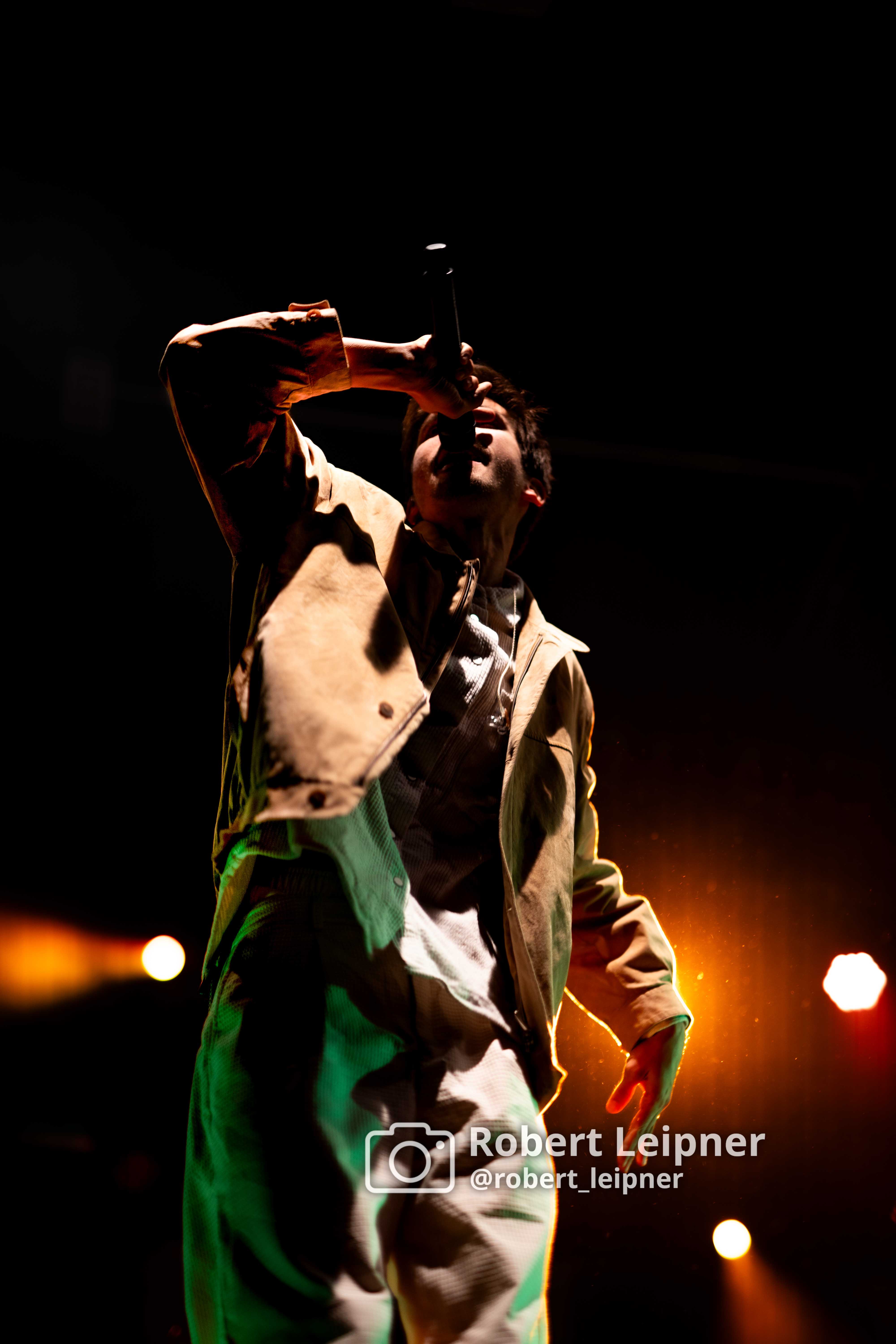 Singer auf seiner Tour am Stopp in Frankfurt/Main