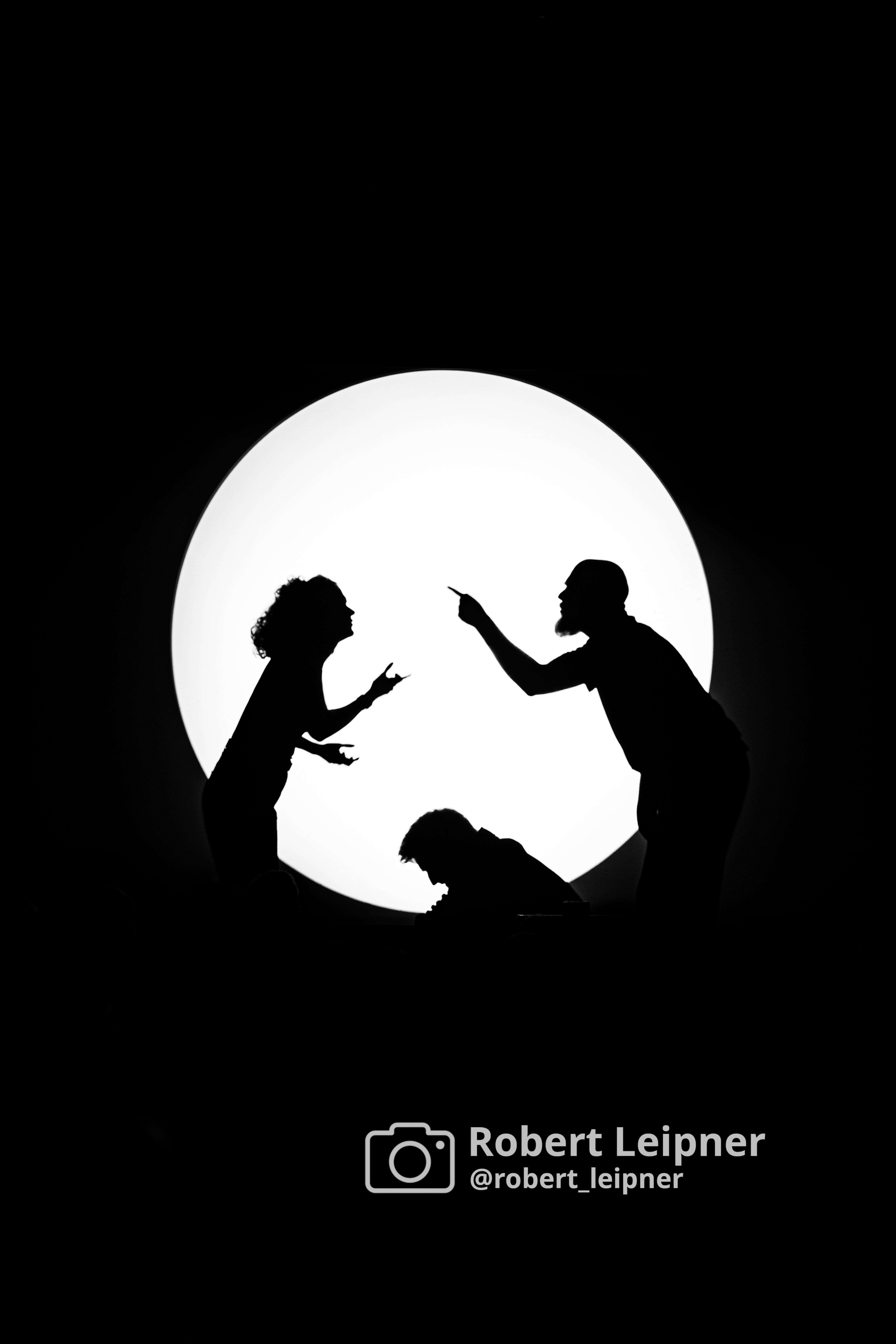 Schattenspiele beim Konzert