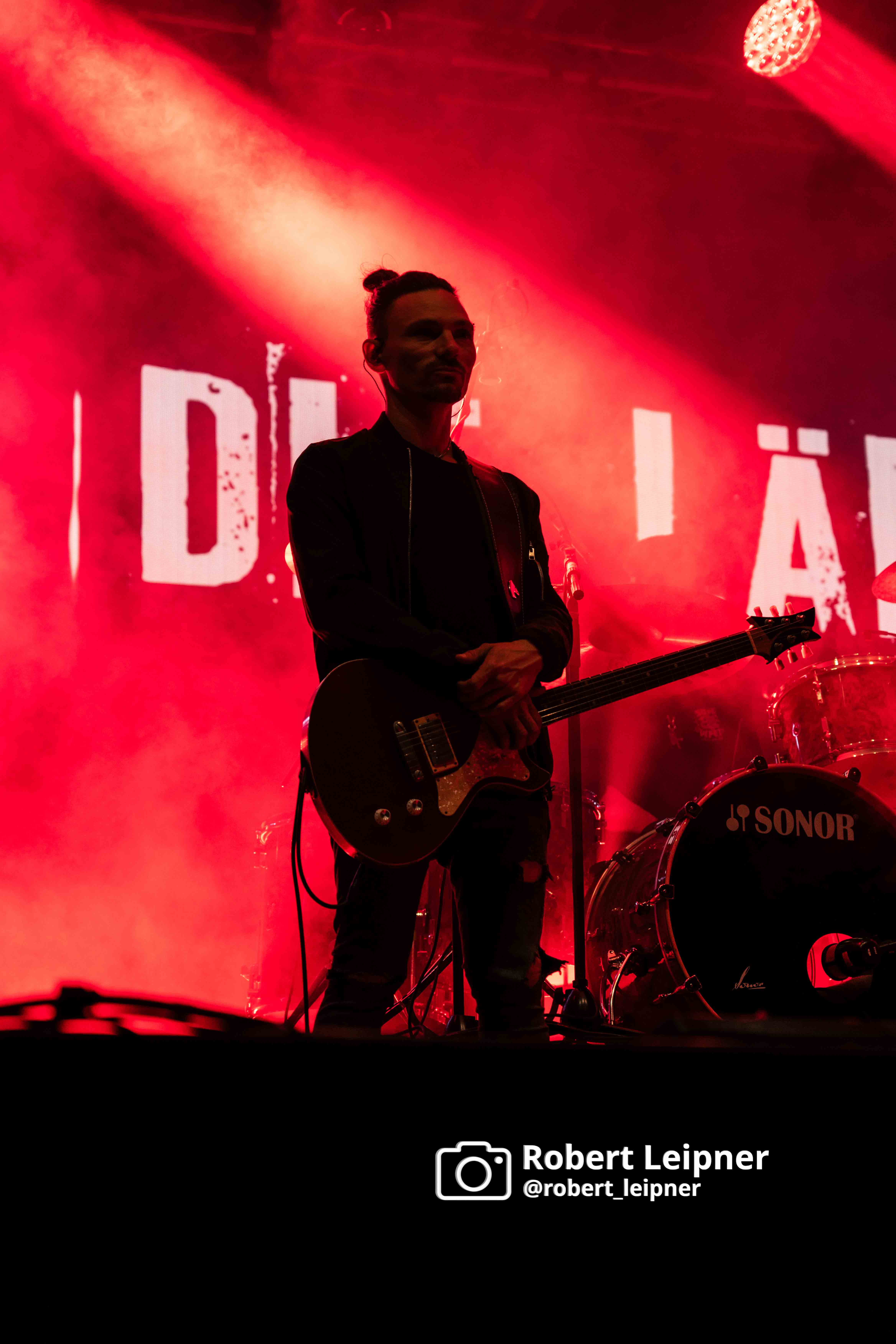 Gitarrist von Die Lärmer auf dem Frühlingsfest in Paderborn