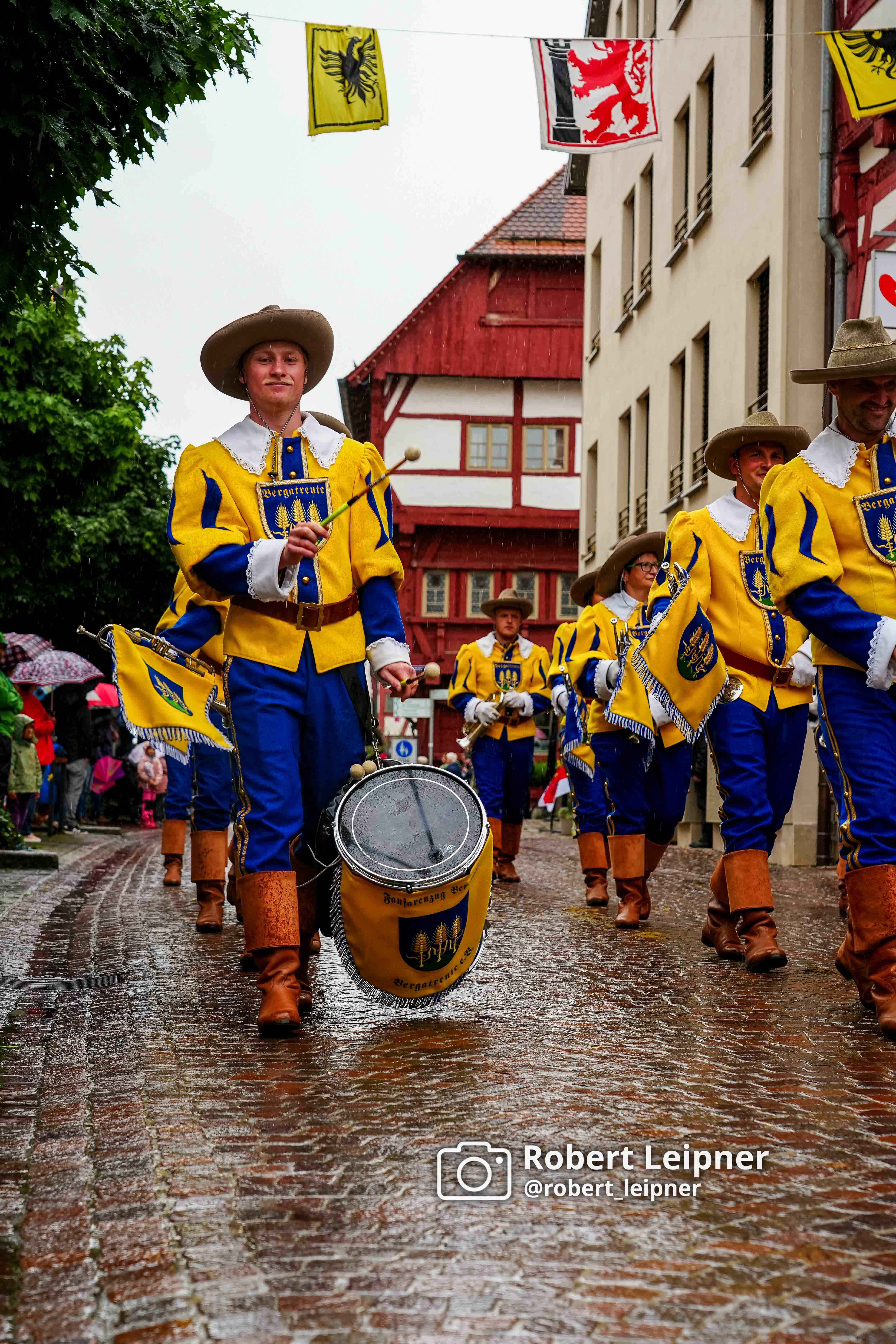 Großer hitorischer Festzug der Bürgerwehren und Garten Württemberg-Hohenzollern in Bad Saulgau