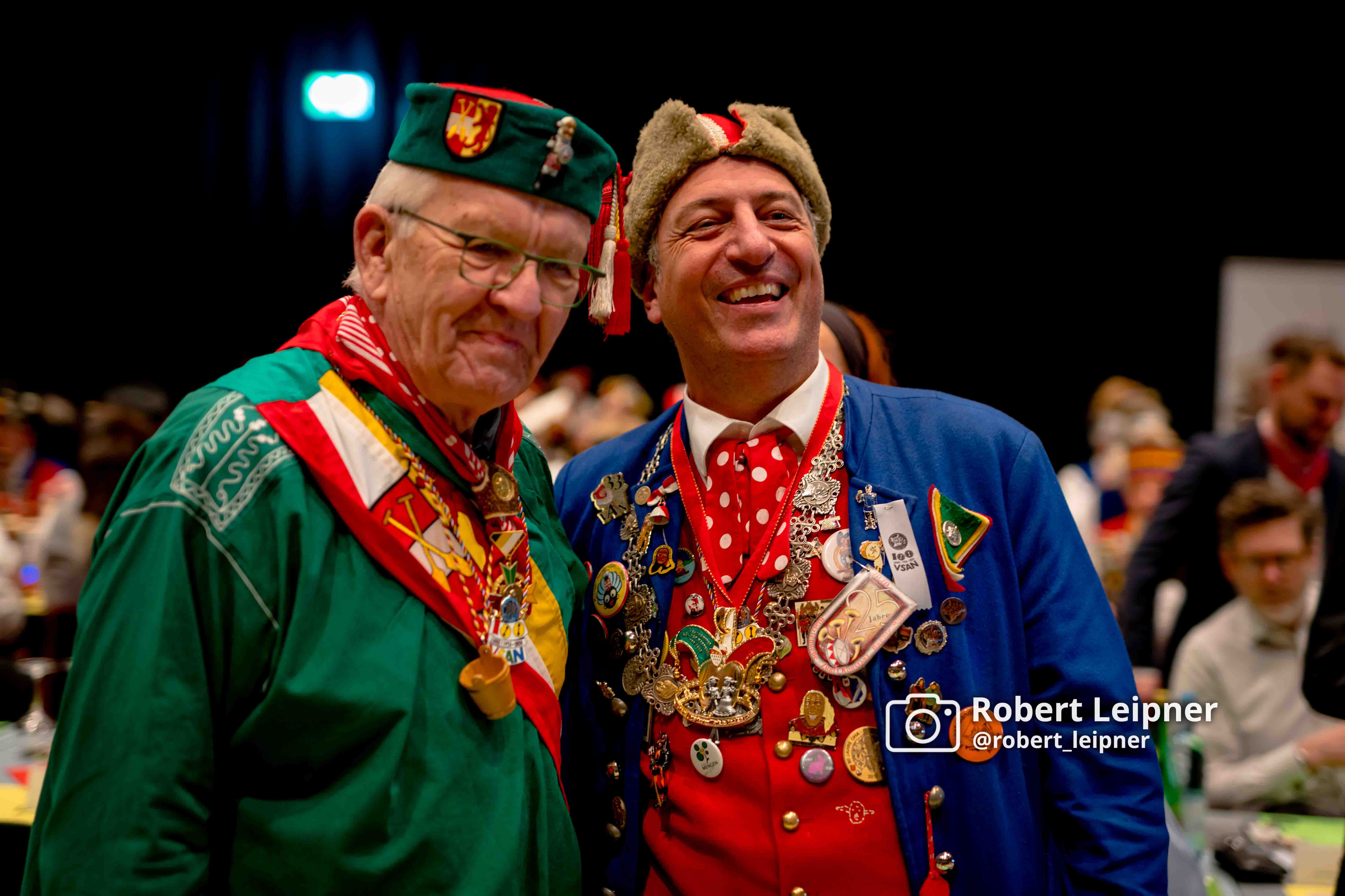 Winfried Kretschmann und Zunftmeister bei der 100 jährigen Jubiläumsfeier der VSAN in Bad Saulgau