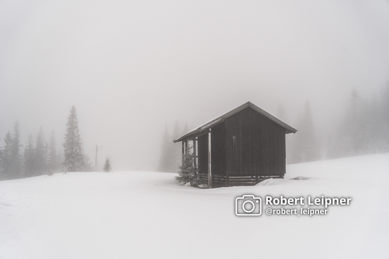 Hütte im Winter bei Tronheim