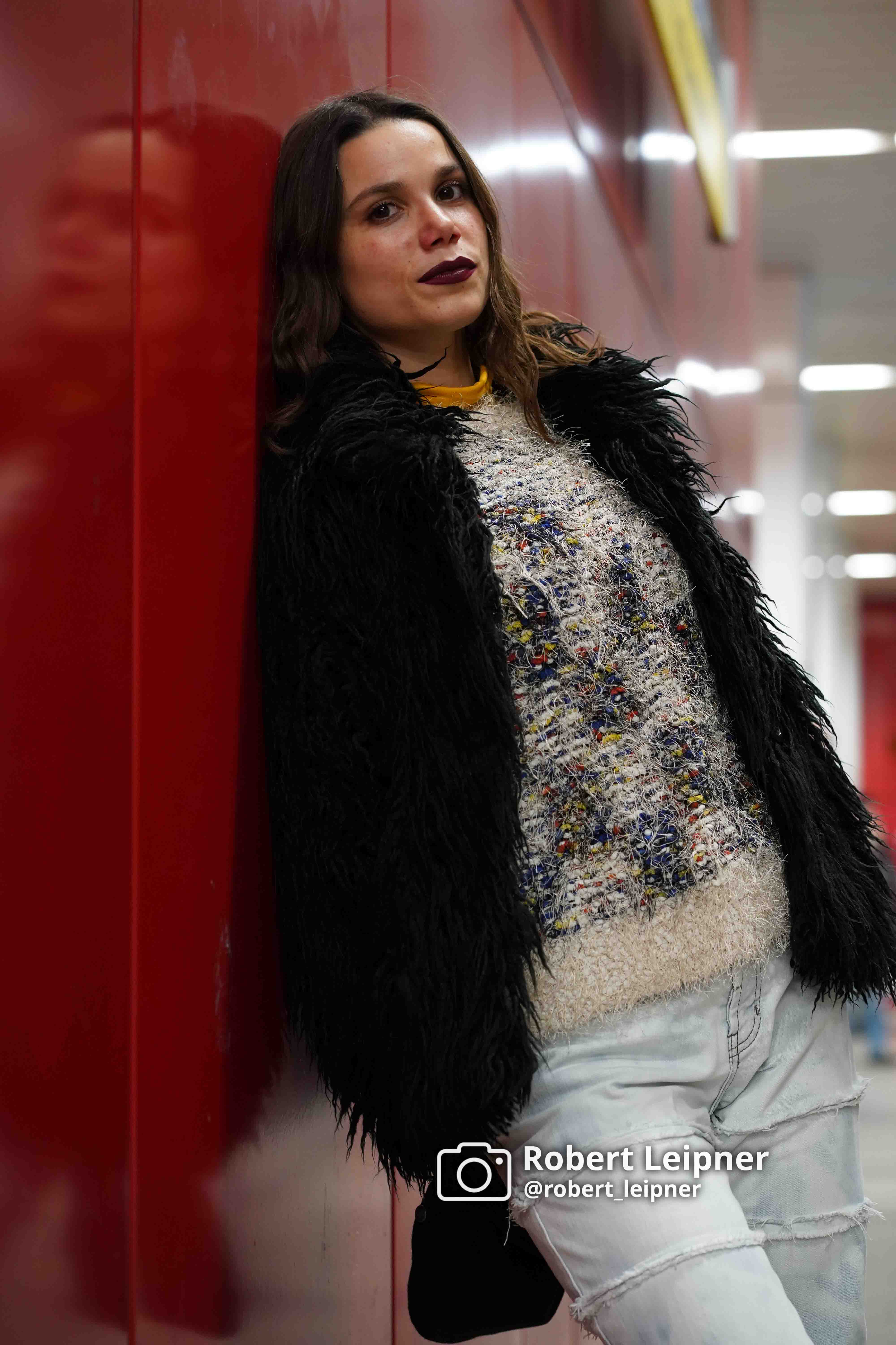 Modelshooting in der U-Bahn Station