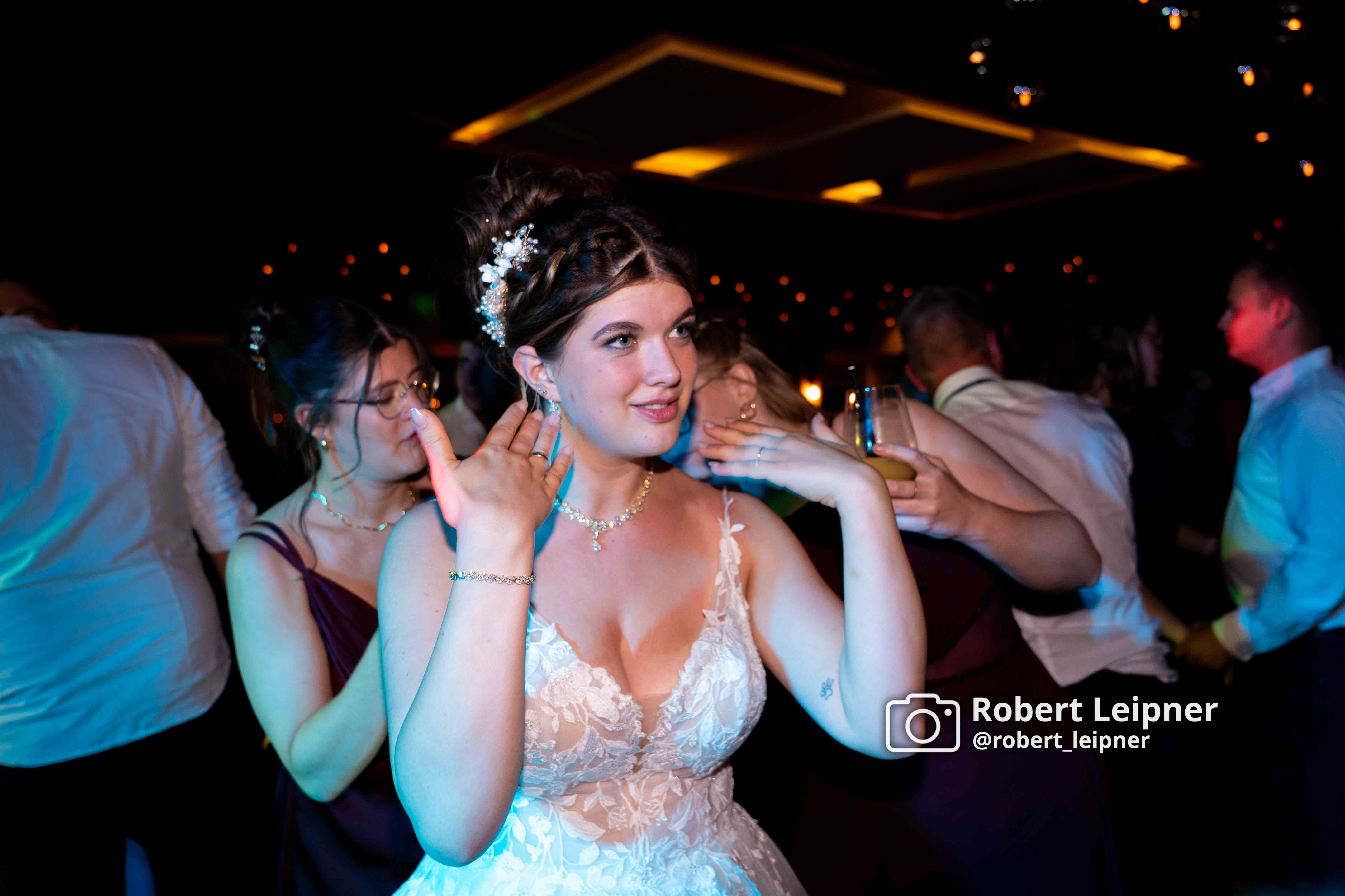Hitze der Braut auf der Hochzeit
